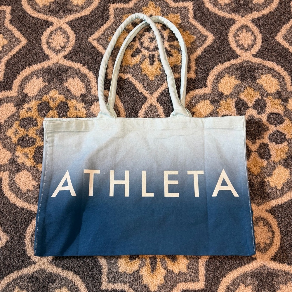 ATHLETA Blue Ombré Tote Bag | Size OS